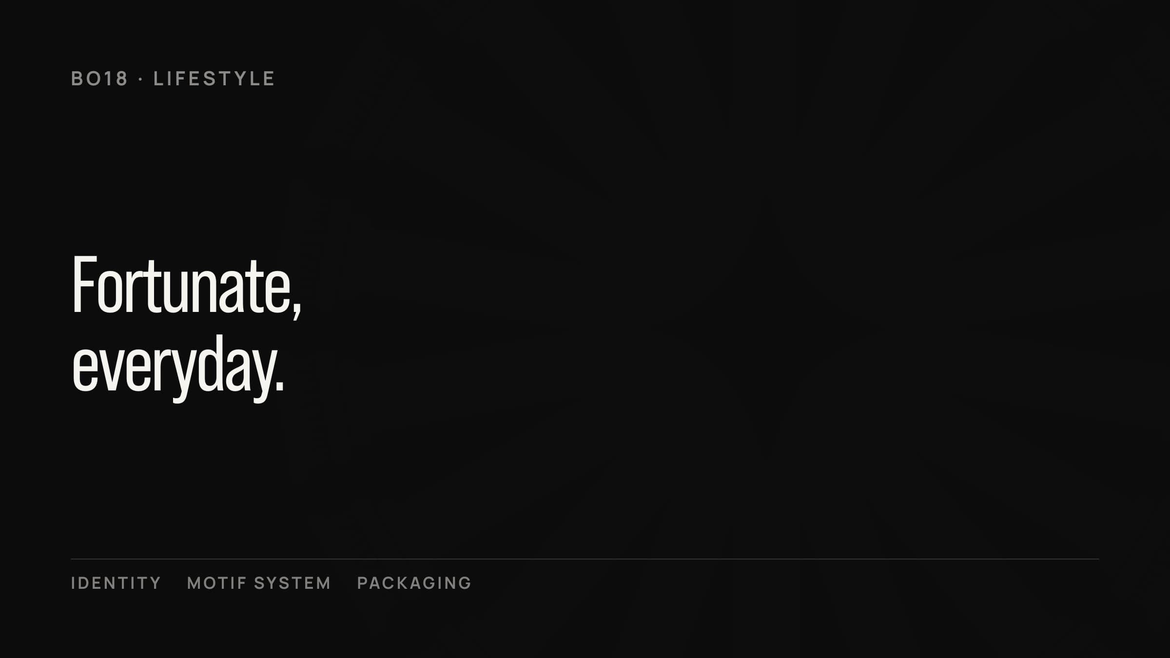 BO18 — Bunch of Eighteen fashion brand identity