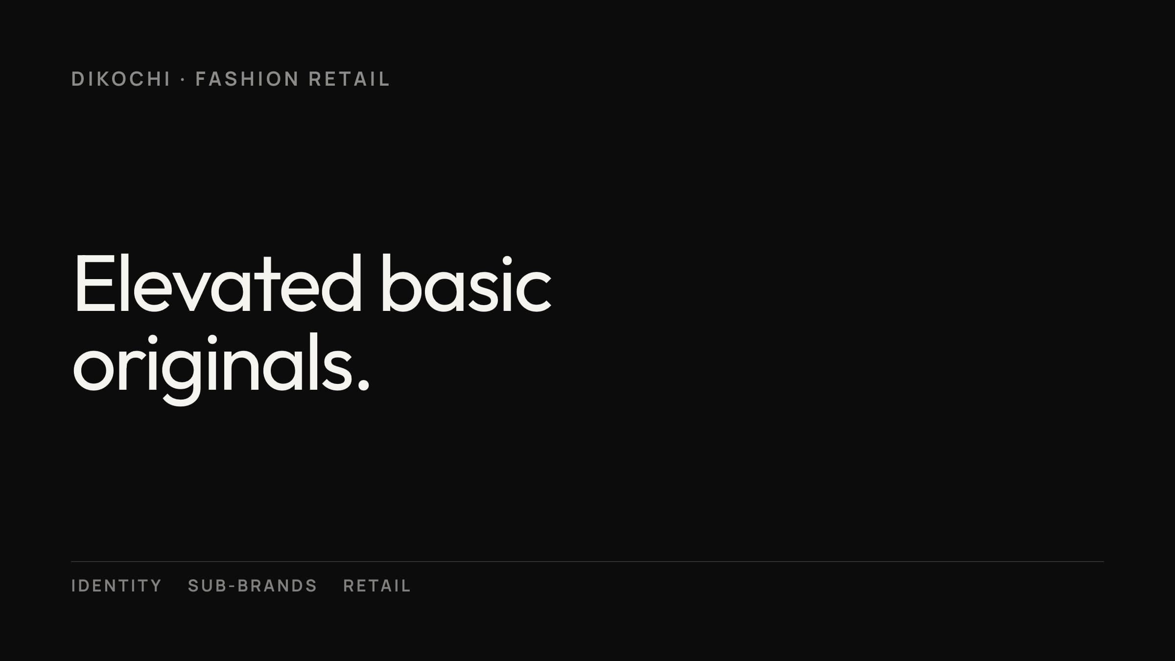 Dikochi — fashion and retail brand identity