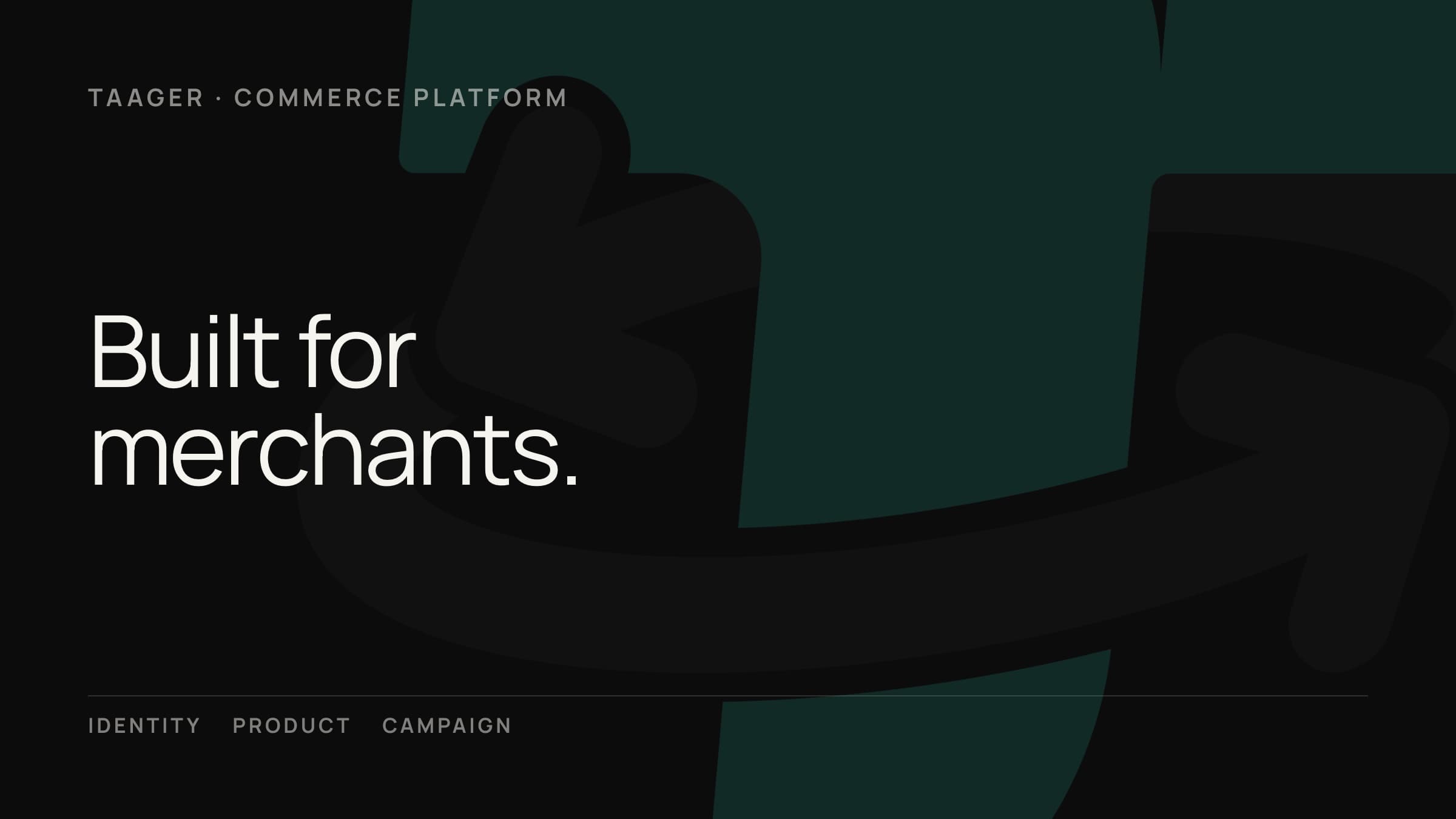 Taager — e-commerce platform brand identity