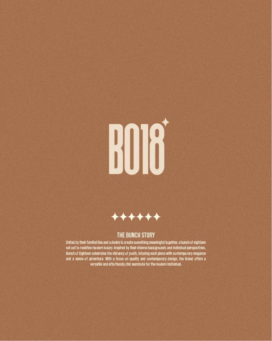 BO18 identity board with the Bunch Story