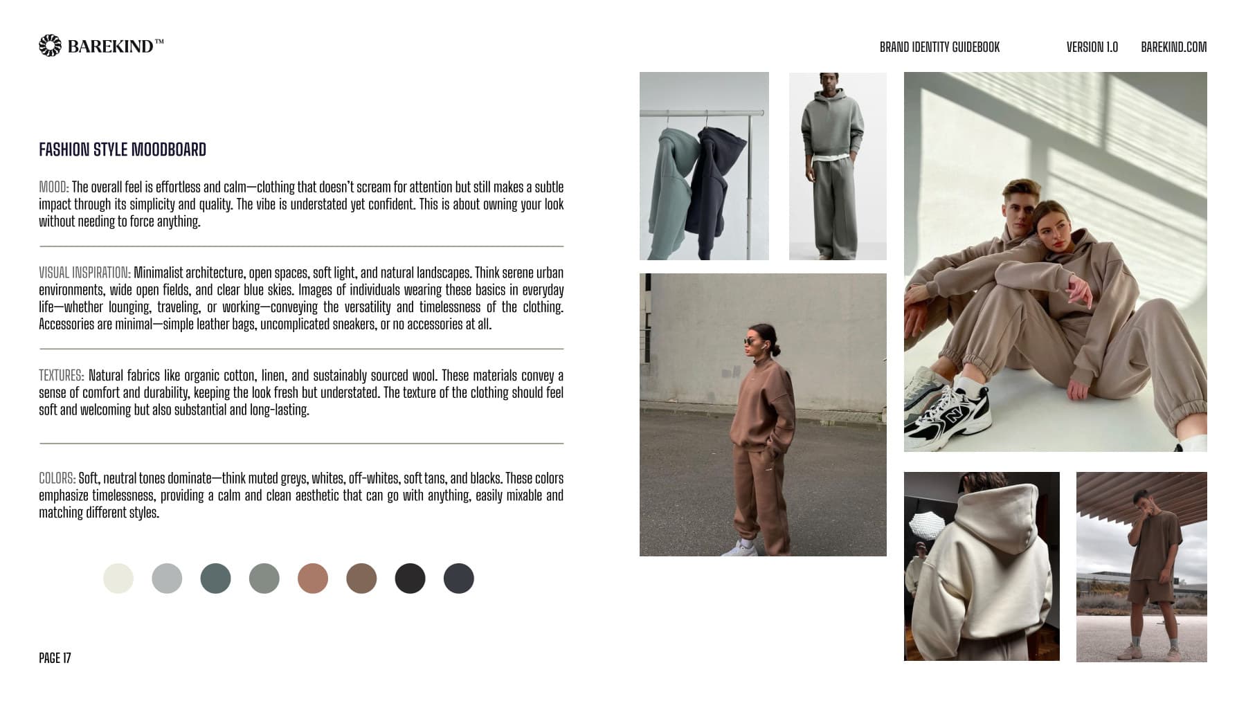 barekind brand guidebook — apparel applications