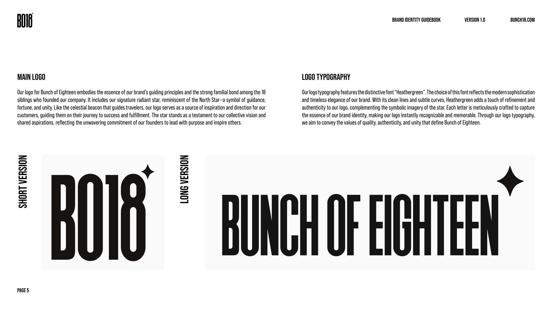 bo18 brand guidebook — the mark revealed