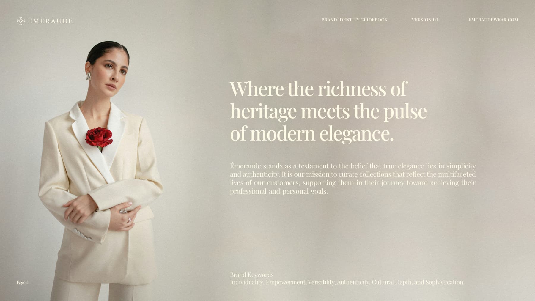 emeraude brand guidebook — brand statement