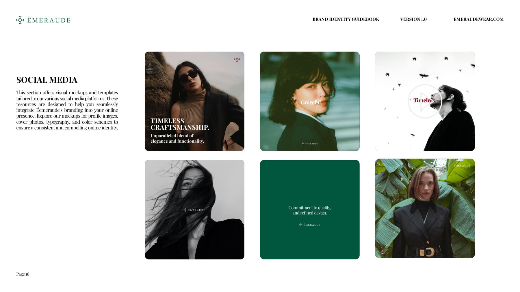emeraude brand guidebook — applications