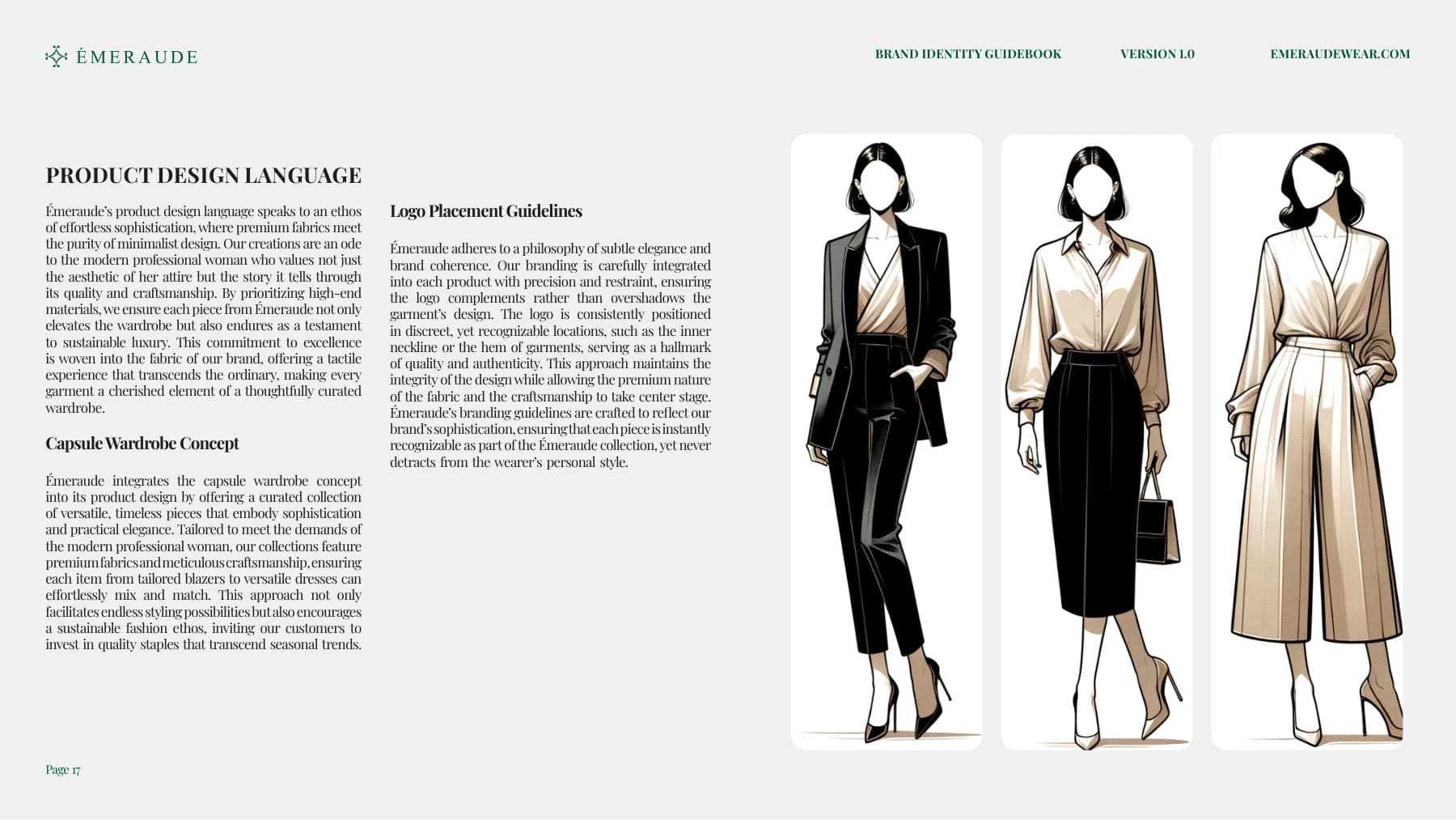 emeraude brand guidebook — packaging