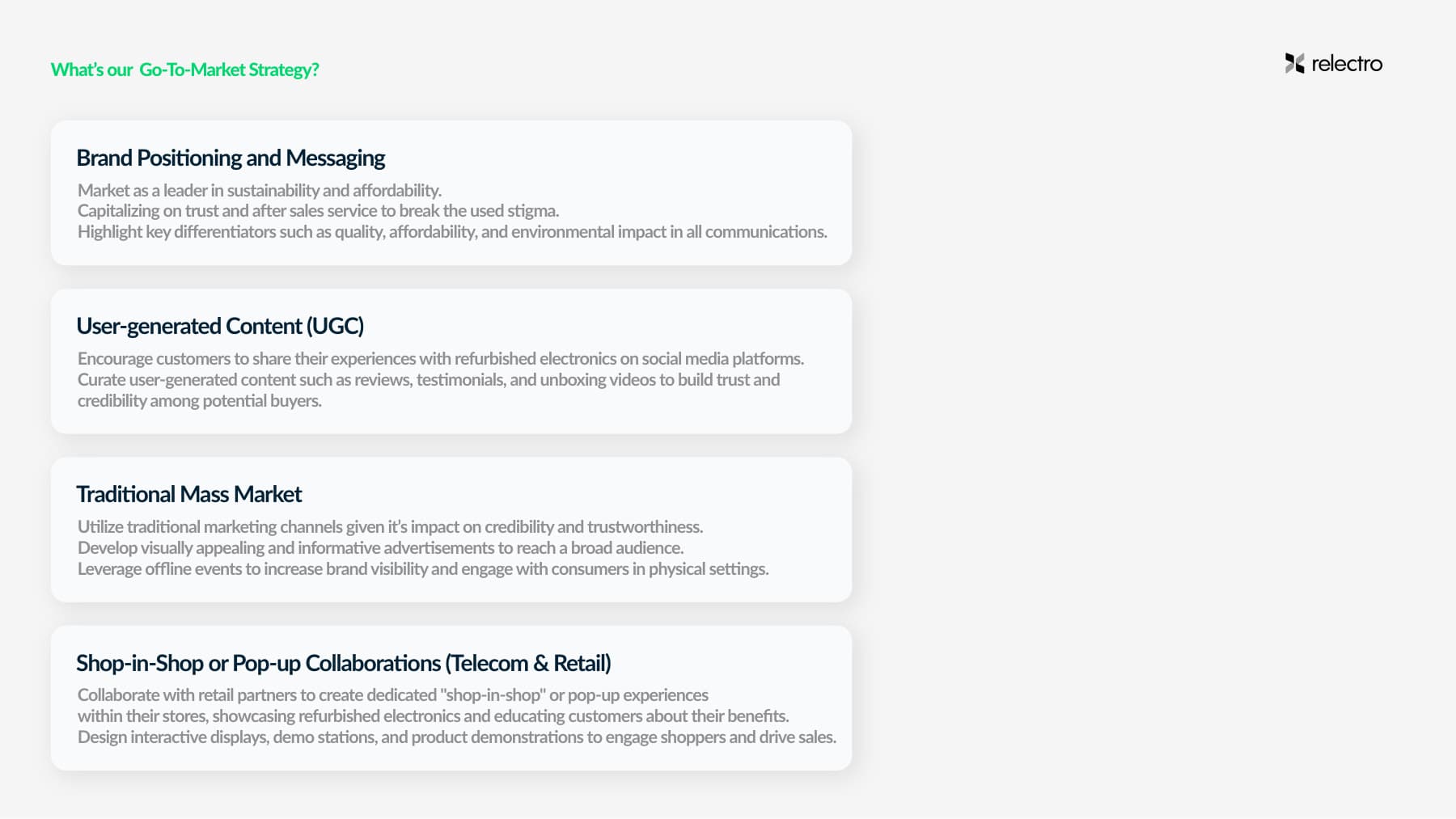 relectro brand guidebook — applications