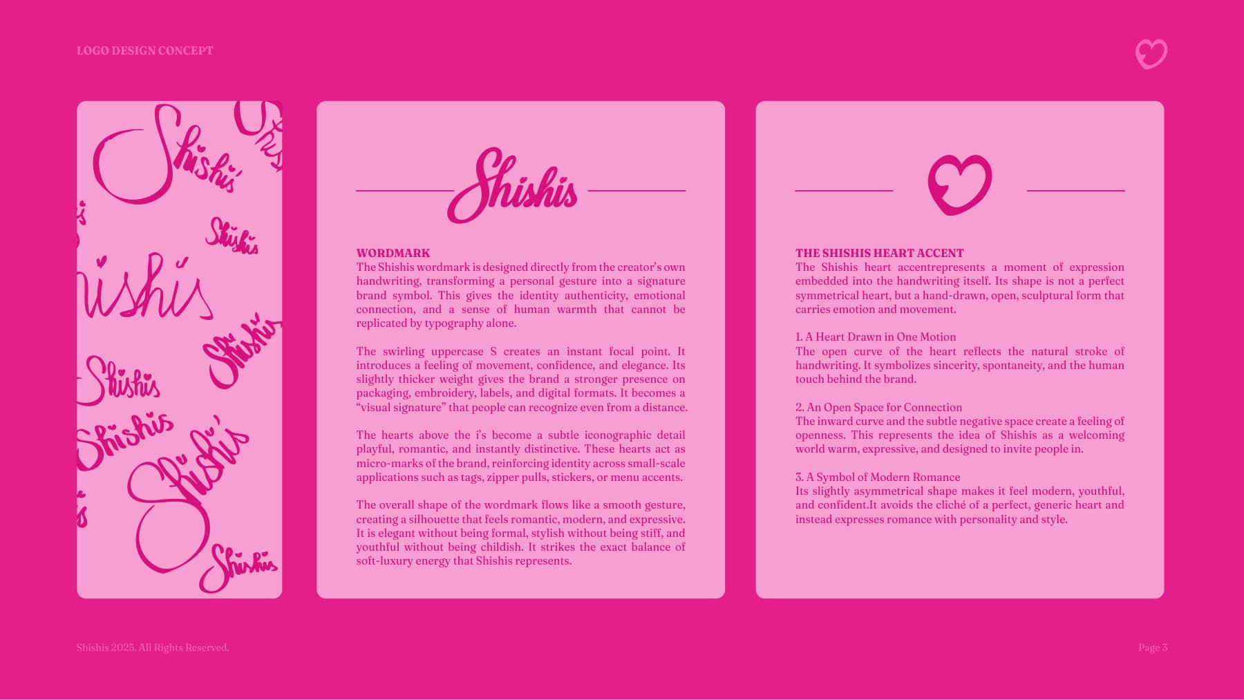 shishis brand guidebook — logo exploration
