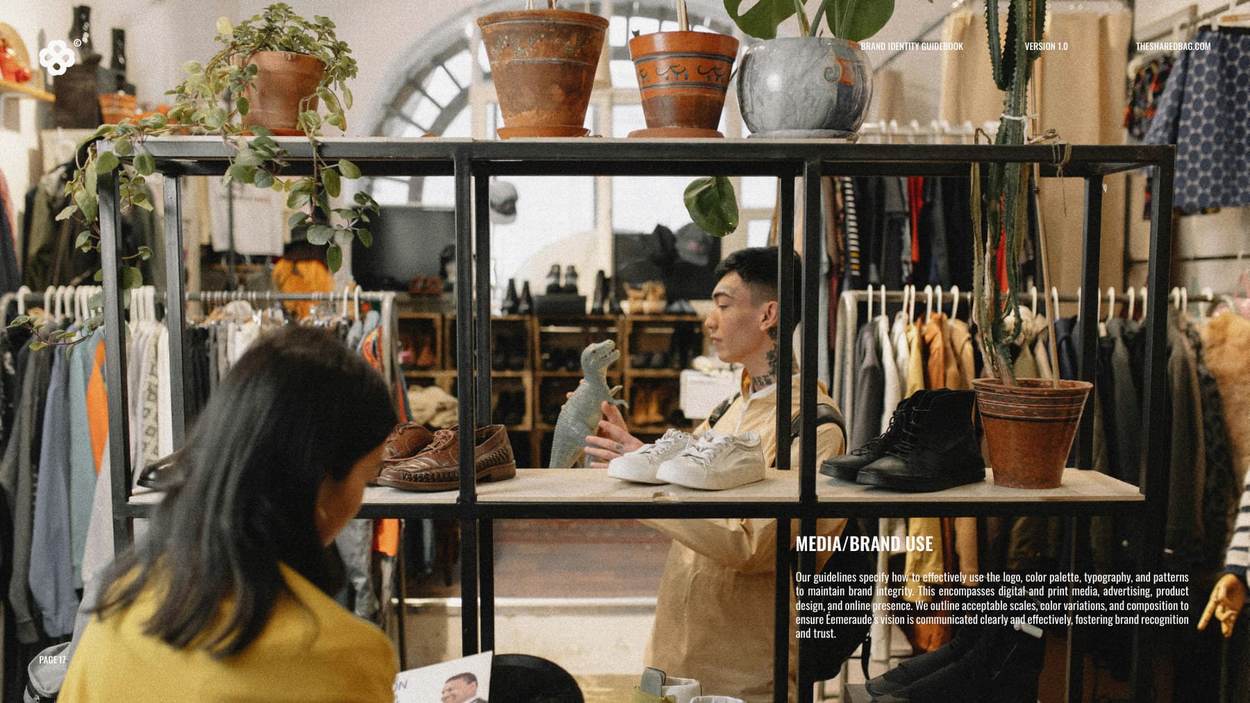 the shared bag brand guidebook — retail application